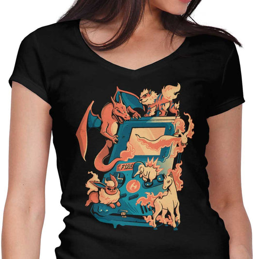Fire Game - Women's V-Neck