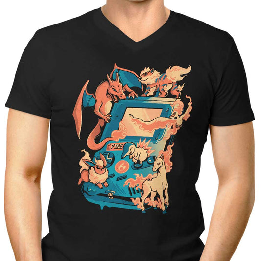 Fire Game - Men's V-Neck
