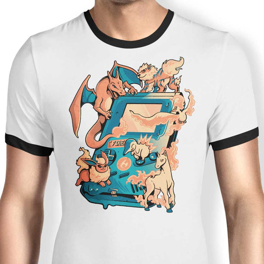 Fire Game - Ringer T-Shirt