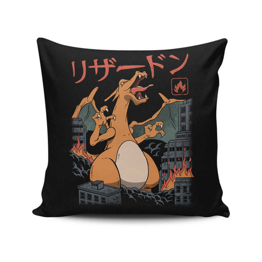 Fire Kaiju - Throw Pillow