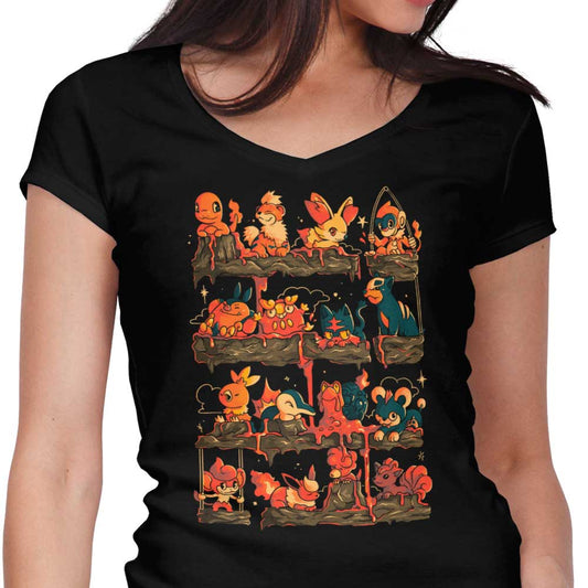Fire Shelf - Women's V-Neck