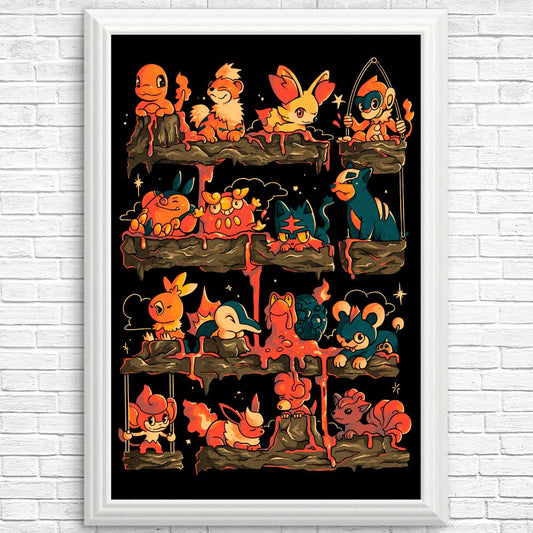 Fire Shelf - Posters & Prints