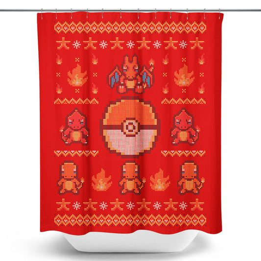 Fire Trainer Sweater - Shower Curtain