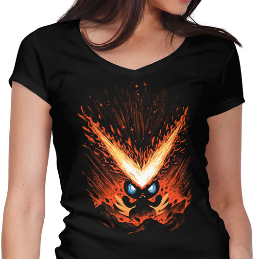 Flames of Victory - Women's V-Neck