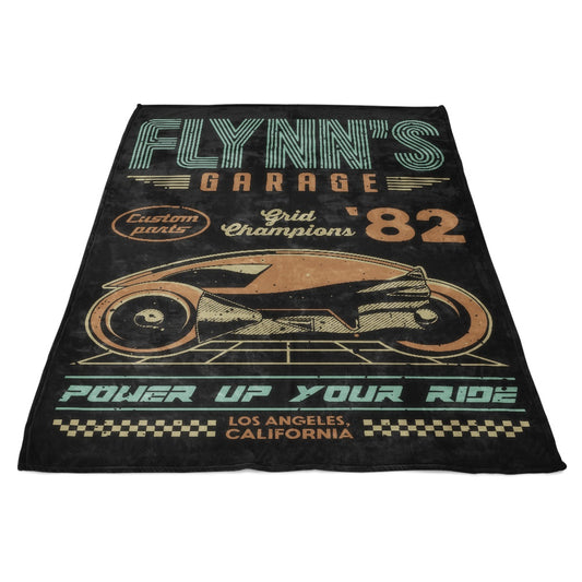 Flynn's Garage - Fleece Blanket