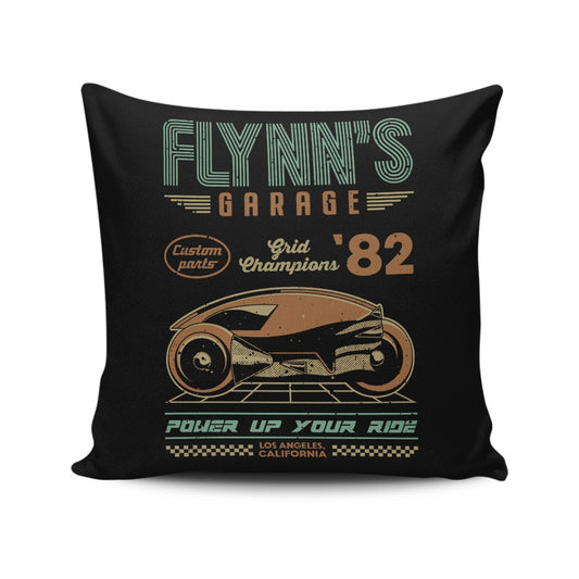 Flynn's Garage - Throw Pillow
