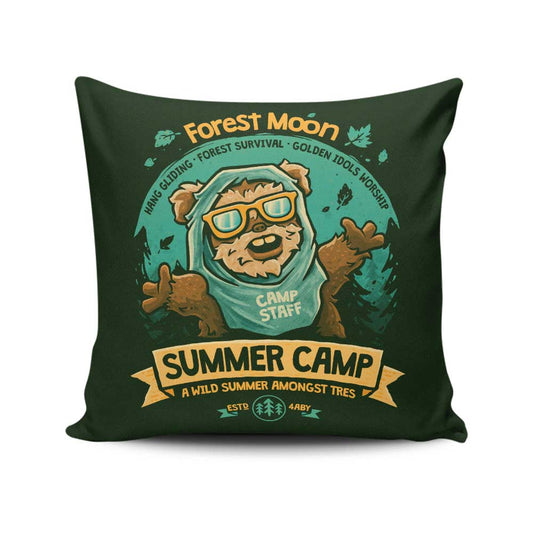 Forest Moon Summer Camp - Throw Pillow
