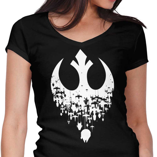 Fractured Rebellion - Women's V-Neck