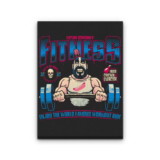 Fried Chicken and Exercise - Canvas Print