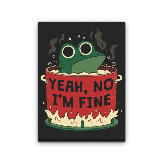 Frog is Fine - Canvas Print