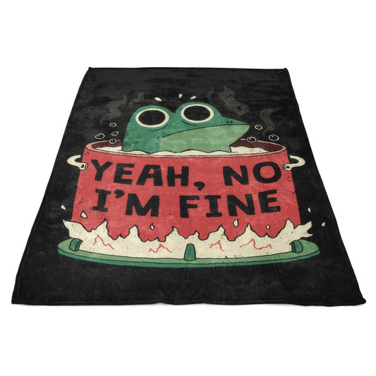 Frog is Fine - Fleece Blanket