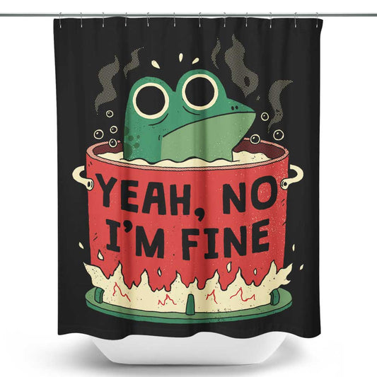 Frog is Fine - Shower Curtain