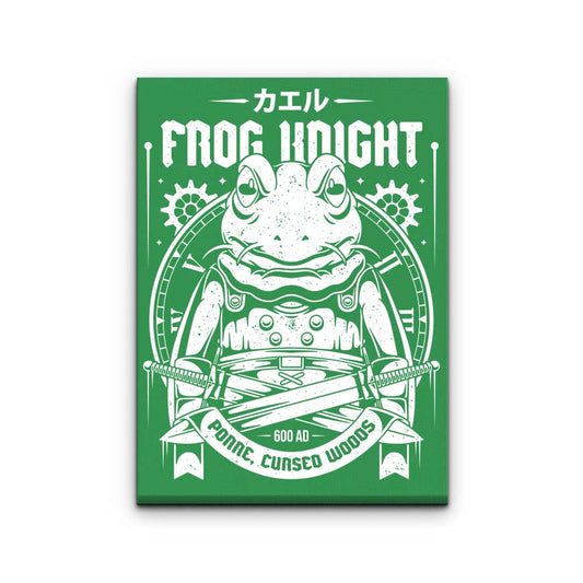 Frog Knight (Alt) - Canvas Print