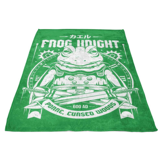 Frog Knight (Alt) - Fleece Blanket