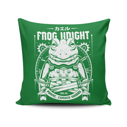 Frog Knight (Alt) - Throw Pillow