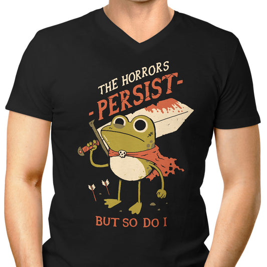 Frogs Persist - Men's V-Neck