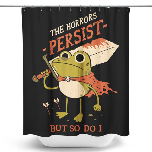 Frogs Persist - Shower Curtain