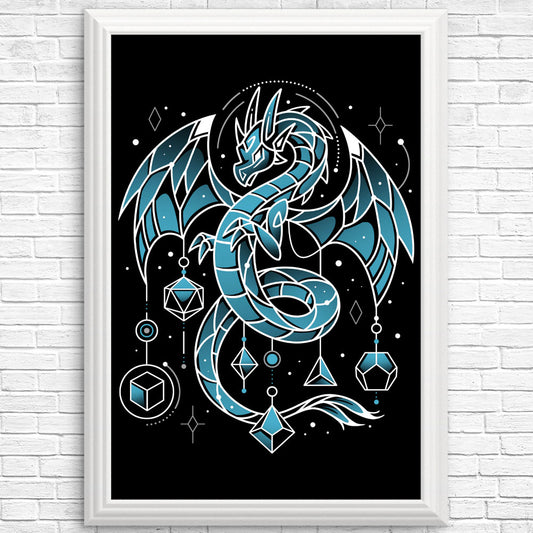 Frozen Dice Dragon - Posters & Prints