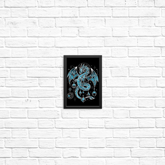 Frozen Dice Dragon - Posters & Prints