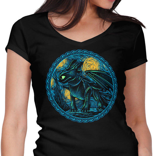 Fury of the Night Sky - Women's V-Neck