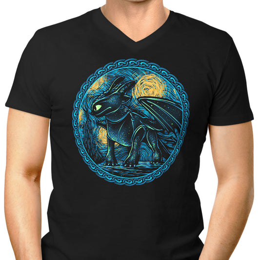 Fury of the Night Sky - Men's V-Neck