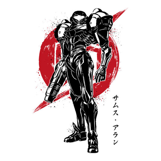 Galactic Bounty Hunter Sumi-e - 3/4 Sleeve Raglan T-Shirt