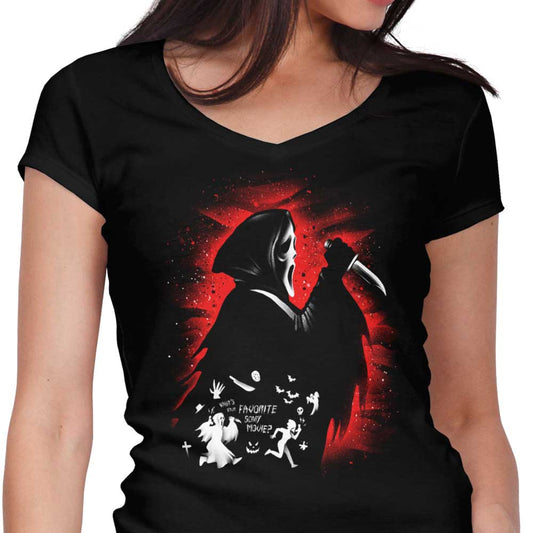 Ghost Face - Women's V-Neck