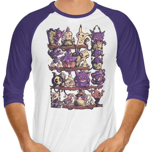 Ghost Shelf - 3/4 Sleeve Raglan T-Shirt