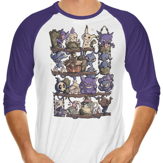 Ghost Shelf - 3/4 Sleeve Raglan T-Shirt