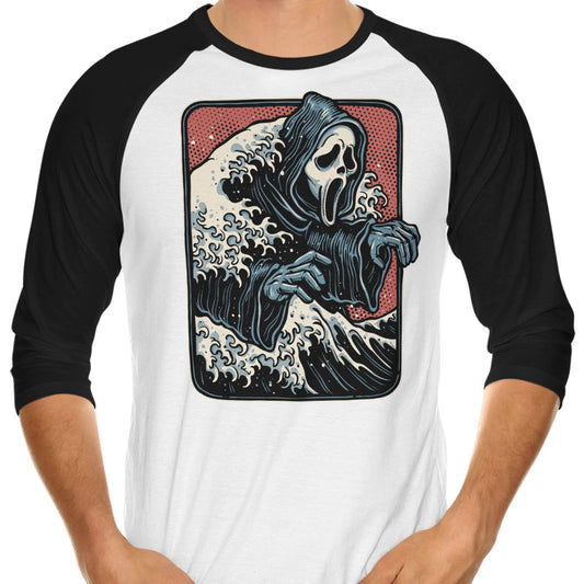 Ghost Wave - 3/4 Sleeve Raglan T-Shirt