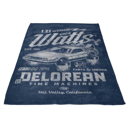 Giga Watts Garage - Fleece Blanket