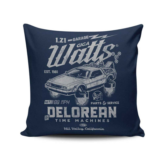 Giga Watts Garage - Throw Pillow