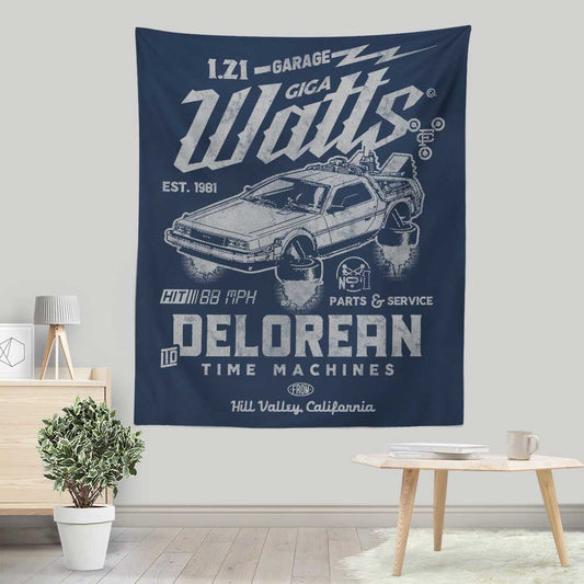 Giga Watts Garage - Wall Tapestry