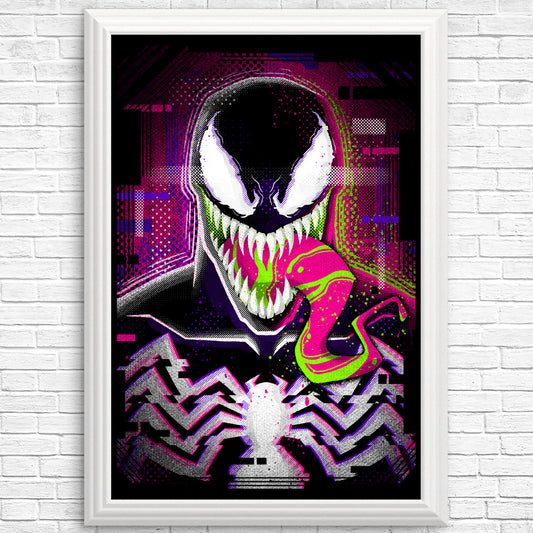 Glitched Symbiote - Posters & Prints