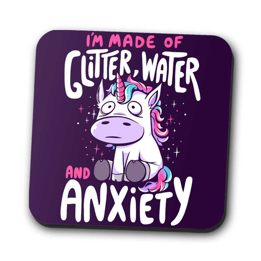 Glitter, Water, and Anxiety - Coasters