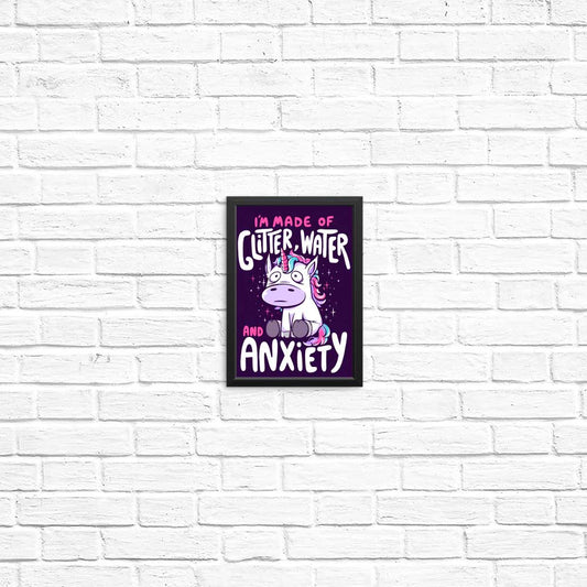 Glitter, Water, and Anxiety - Posters & Prints