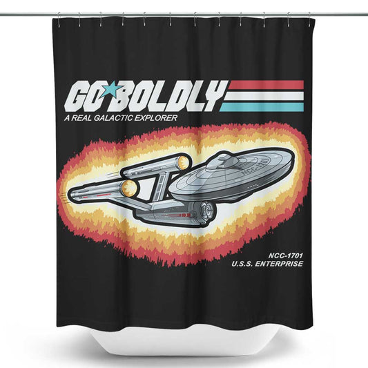 Go Boldly - Shower Curtain