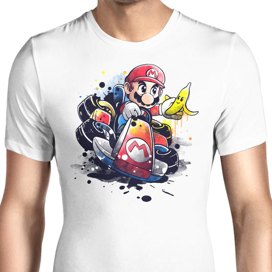Go Kart Watercolor - Men's Apparel
