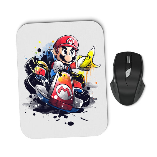 Go Kart Watercolor - Mousepad