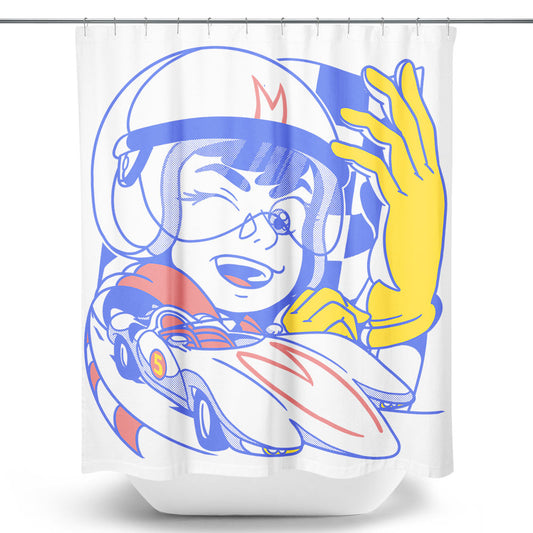 Go Speed, Go! - Shower Curtain