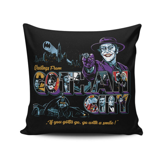 Go With a Smile - Throw Pillow