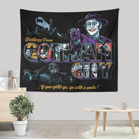Go With a Smile - Wall Tapestry