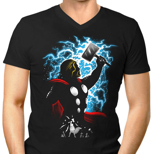 God of Thunder - Men's V-Neck