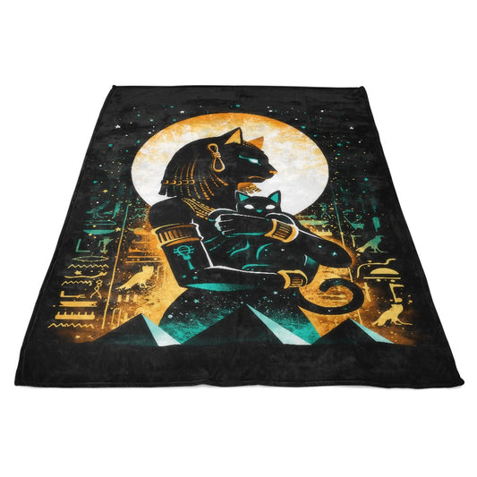 Goddess of Cats - Fleece Blanket