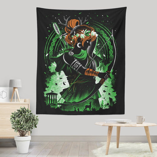 Goddess of Hunting - Wall Tapestry
