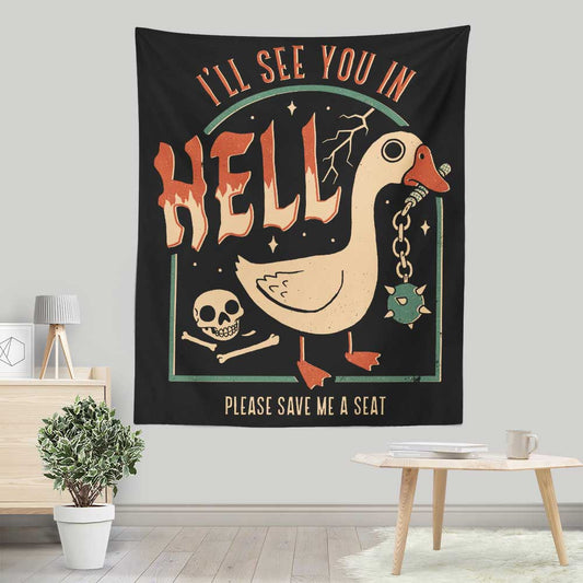 Goose Warning - Wall Tapestry