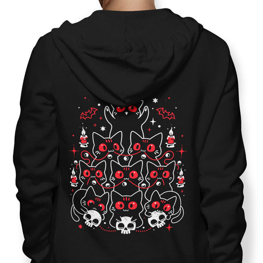 Gothic Christmas Kittens - Hoodie