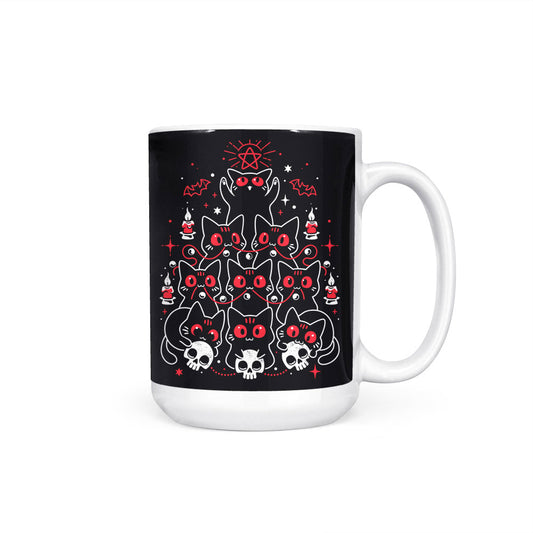 Gothic Christmas Kittens - Mug