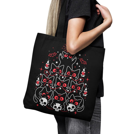 Gothic Christmas Kittens - Tote Bag