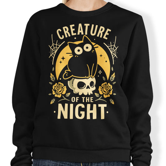 Gothic Night Cat - Sweatshirt